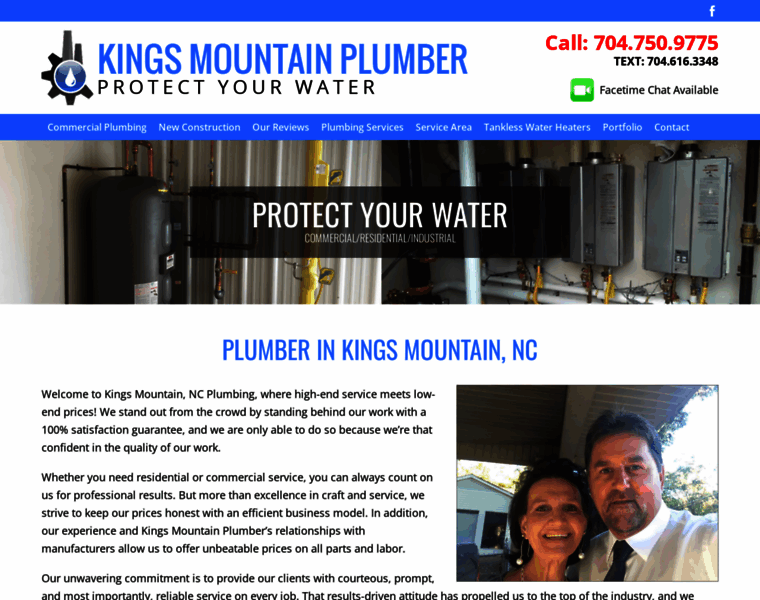 Kingsmountainplumber.com thumbnail