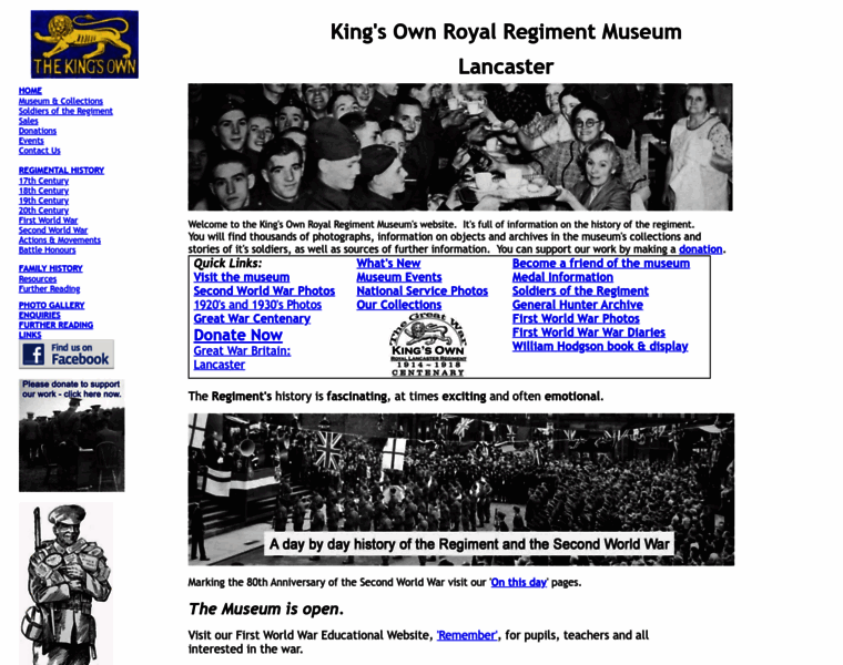 Kingsownmuseum.com thumbnail