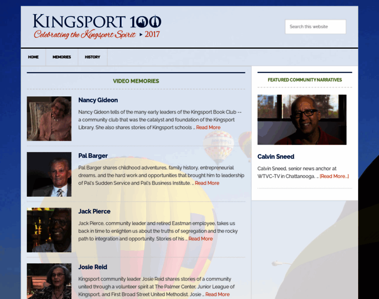 Kingsport100.org thumbnail