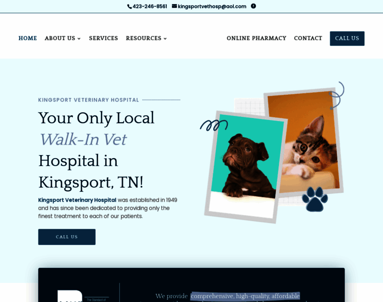 Kingsportvethospital.com thumbnail