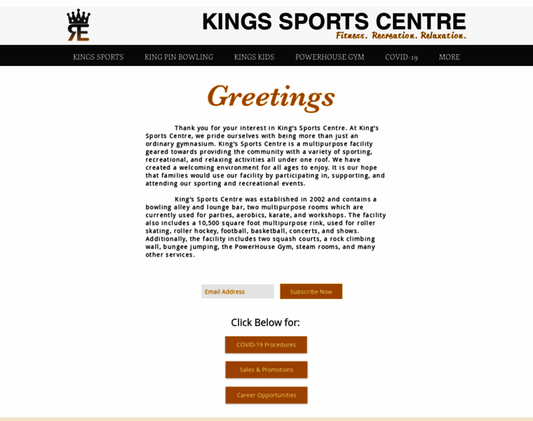 Kingssportscentre.com thumbnail