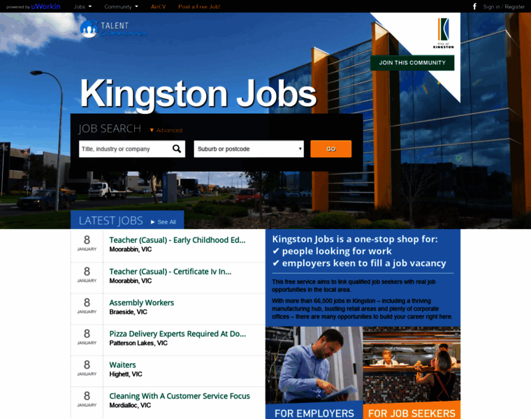 Kingstonjobs.com.au thumbnail