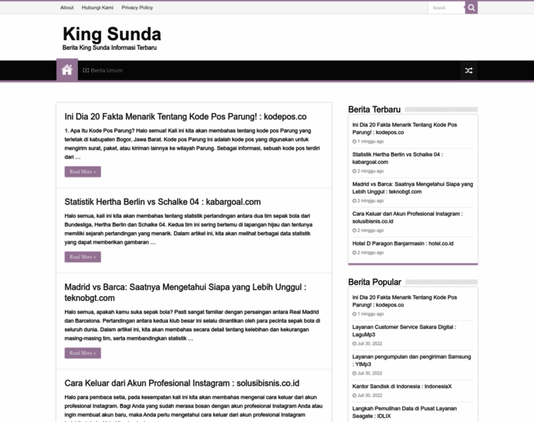 Kingsunda.com thumbnail