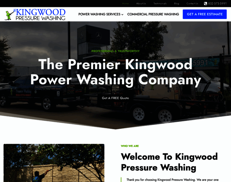 Kingwoodpressurewashing.com thumbnail