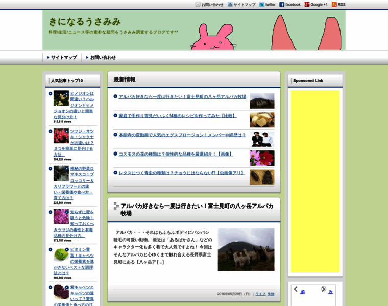 Kininarurabbit.jp thumbnail