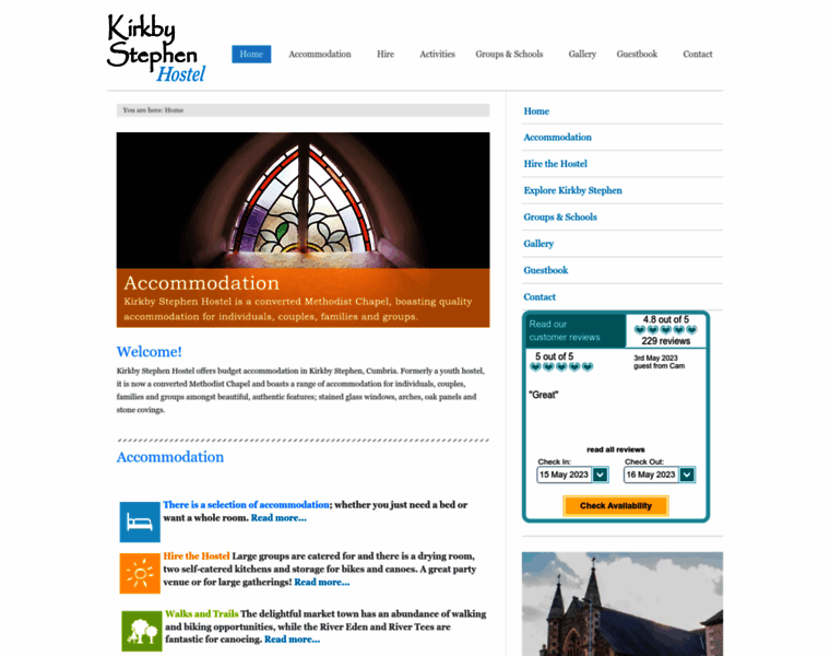 Kirkbystephenhostel.co.uk thumbnail