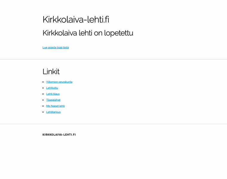 Kirkkolaiva-lehti.fi thumbnail