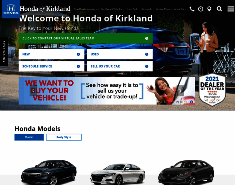 Kirklandhonda.com thumbnail