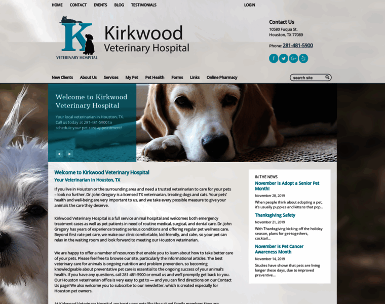 Kirkwoodveterinaryhospital.com thumbnail