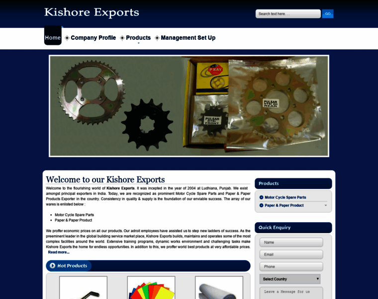 Kishoreexports.net thumbnail