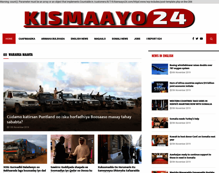 Kismaayo24.com thumbnail
