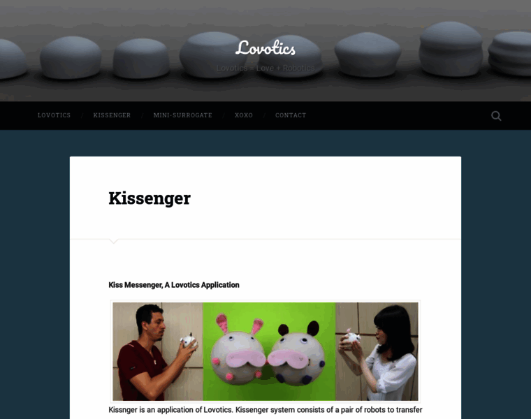 Kissenger.lovotics.com thumbnail