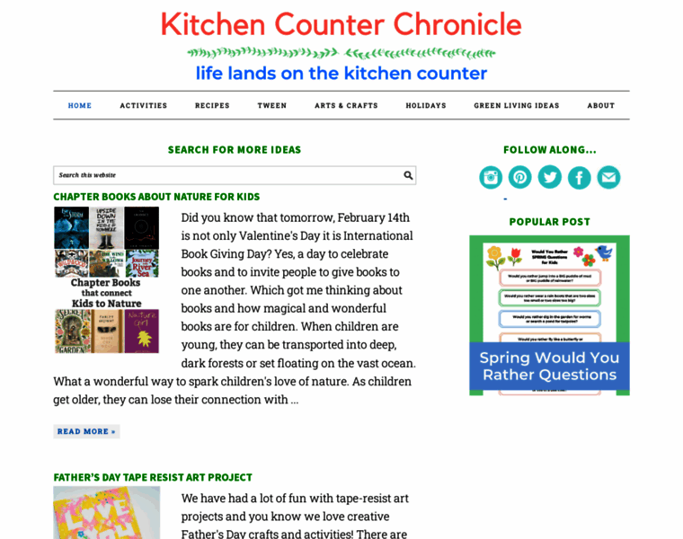 Kitchencounterchronicle.com thumbnail