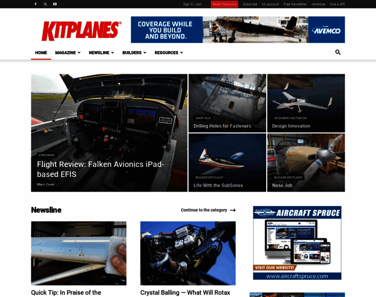 Kitplanes.com thumbnail