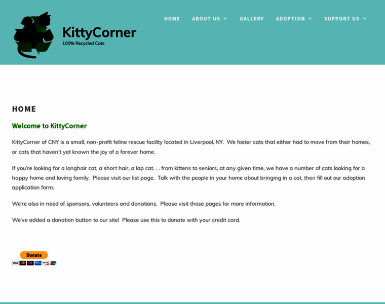 Kittycorner.org thumbnail