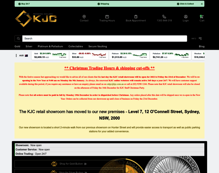 Kjc-gold-silver-bullion.com.au thumbnail