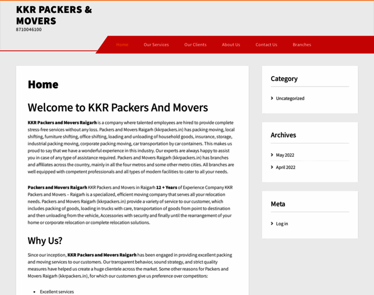 Kkrpackers.in thumbnail