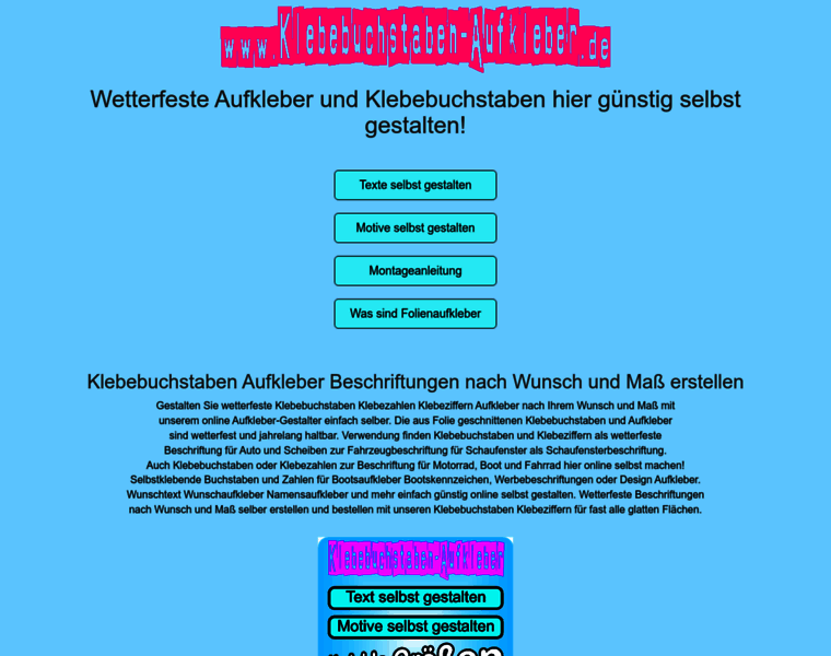 Klebebuchstaben-aufkleber.de thumbnail