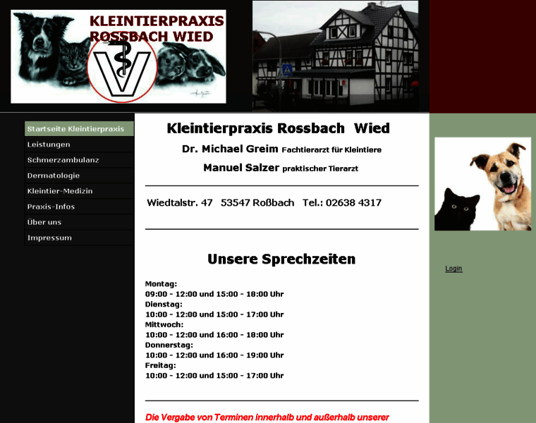Kleintierpraxis-rossbach-wied.de thumbnail