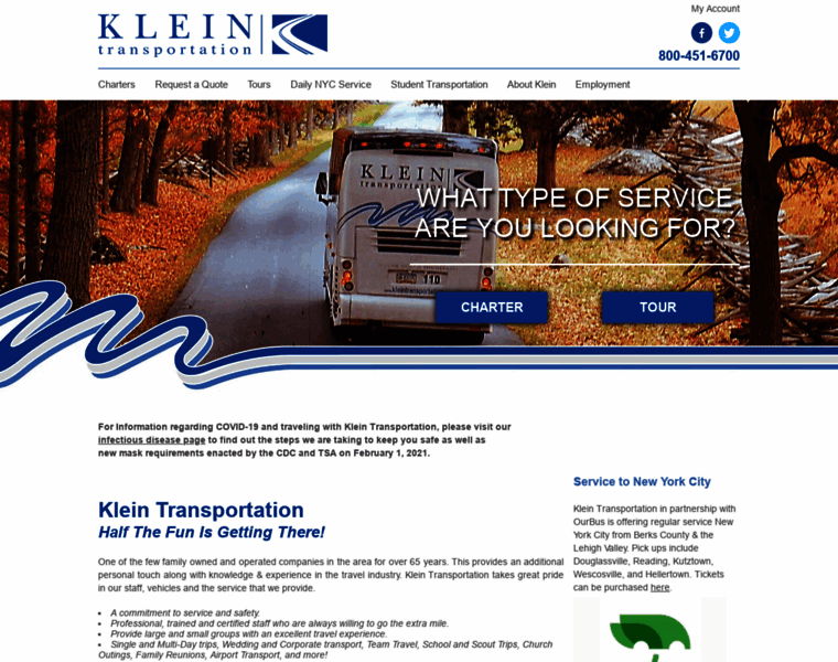 Kleintransportation.com thumbnail