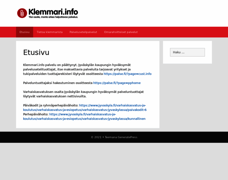 Klemmari.info thumbnail