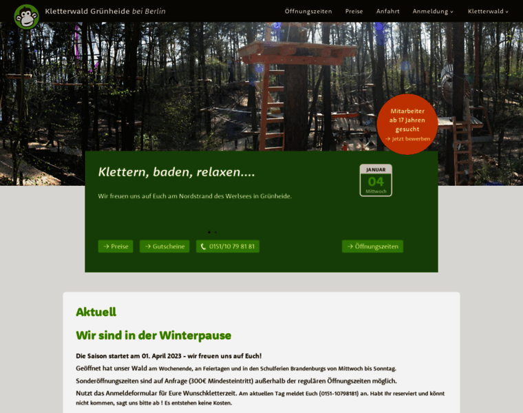 Kletterwald-gruenheide.de thumbnail