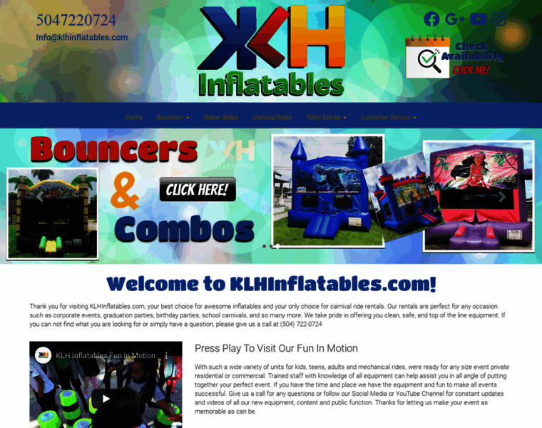 Klhinflatables.com thumbnail