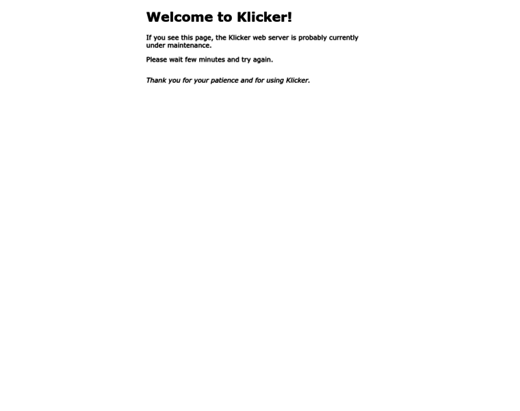 Klicker.cz thumbnail Klicker.cz thumbnail