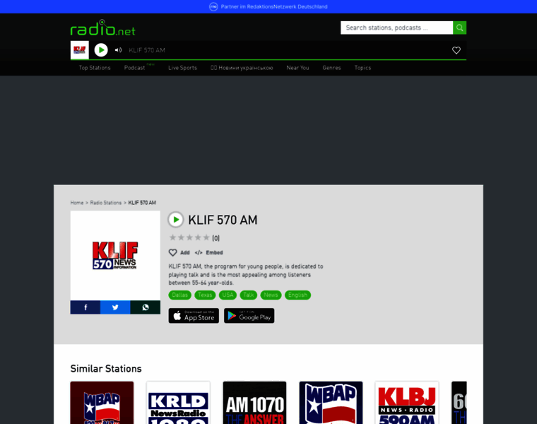 Kliftx.radio.net thumbnail