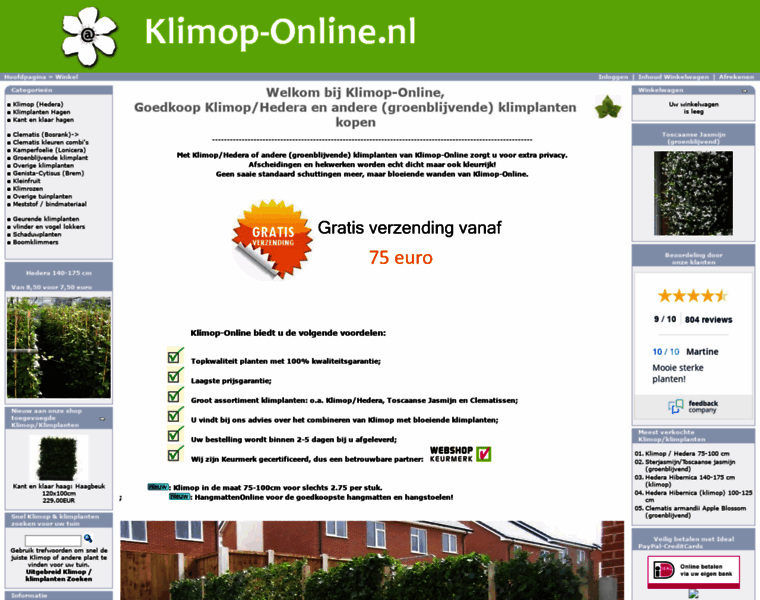 Klimop-online.nl thumbnail
