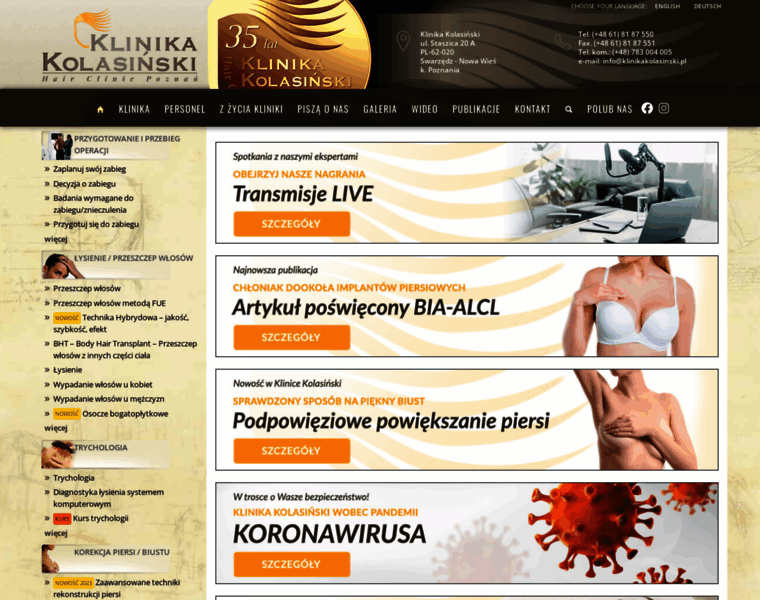 Klinikakolasinski.pl thumbnail