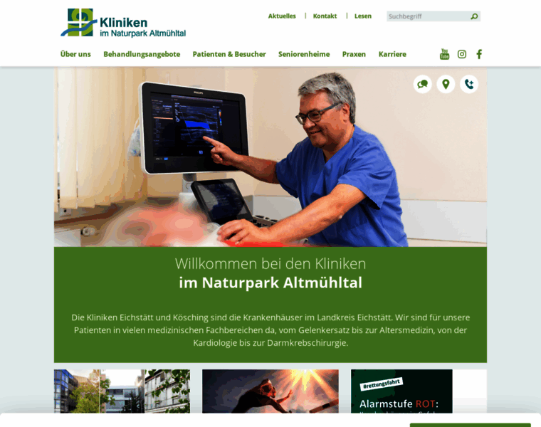 Kliniken-naturpark-altmuehltal.com thumbnail