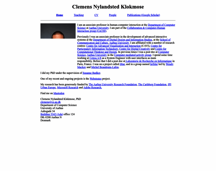 Klokmose.net thumbnail