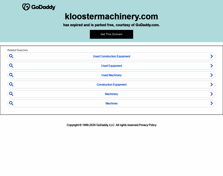 Kloostermachinery.com thumbnail