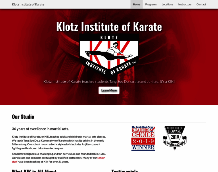 Klotzkarate.com thumbnail