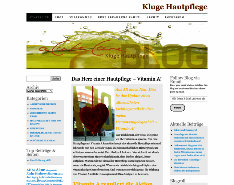 Klugehautpflege.com thumbnail