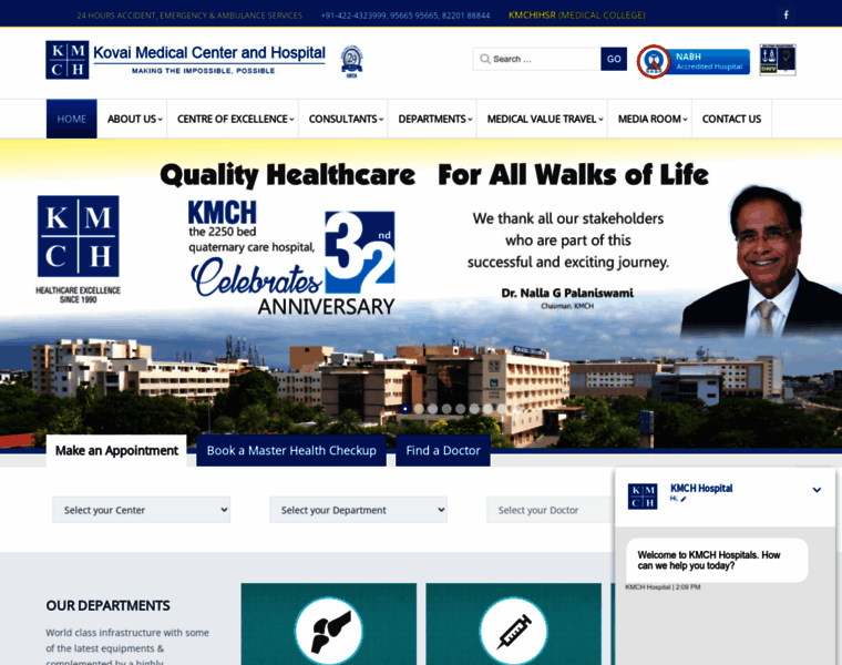 Kmchhospitals.com thumbnail