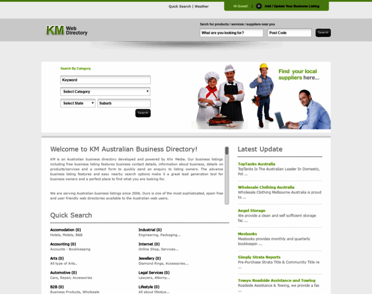 Kmdirectory.com.au thumbnail