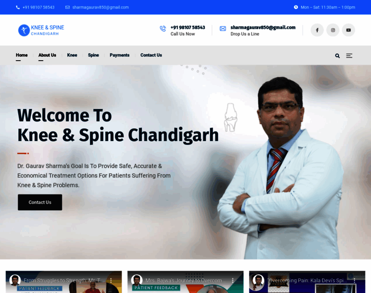 Kneeandspinechandigarh.com thumbnail