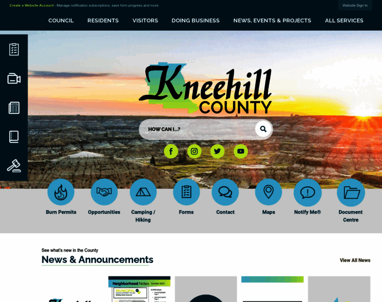 Kneehillcounty.com thumbnail