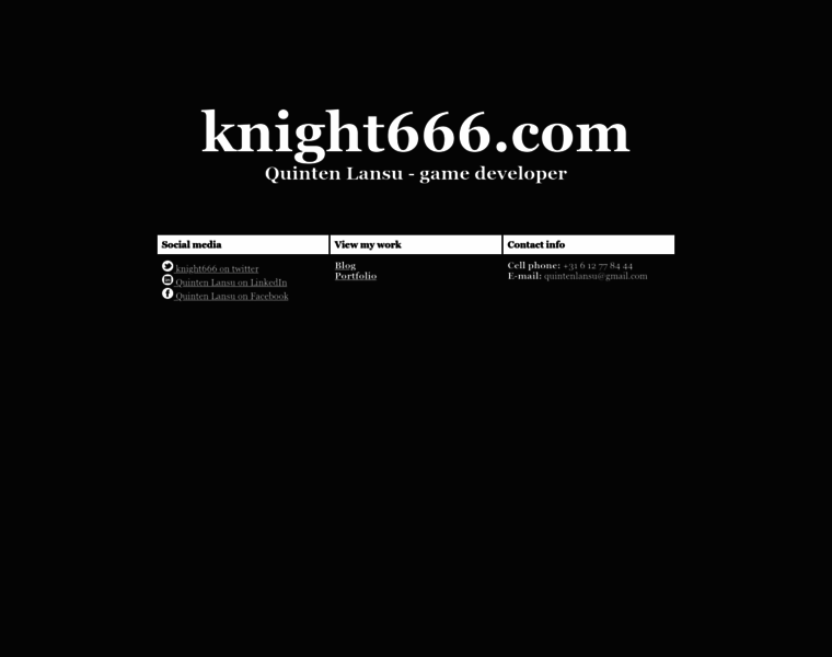 Knight666.com thumbnail