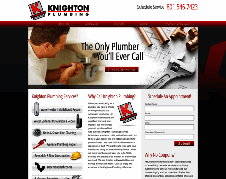 Knightonplumbing.com thumbnail