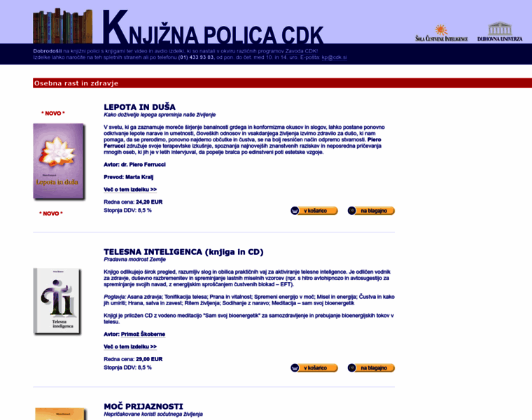 Knjizna-polica.cdk.si thumbnail