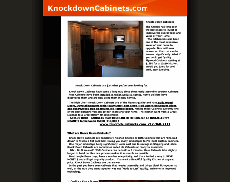 Knockdowncabinets.com thumbnail