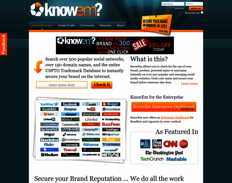 Knowem.com thumbnail