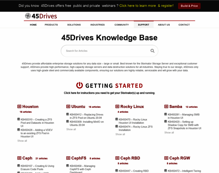 Knowledgebase.45drives.com thumbnail