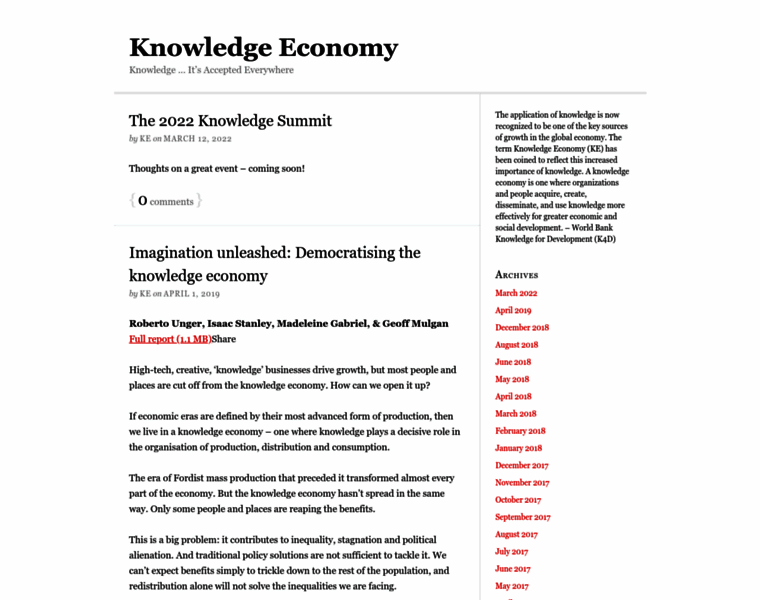 Knowledgeeconomy.com thumbnail