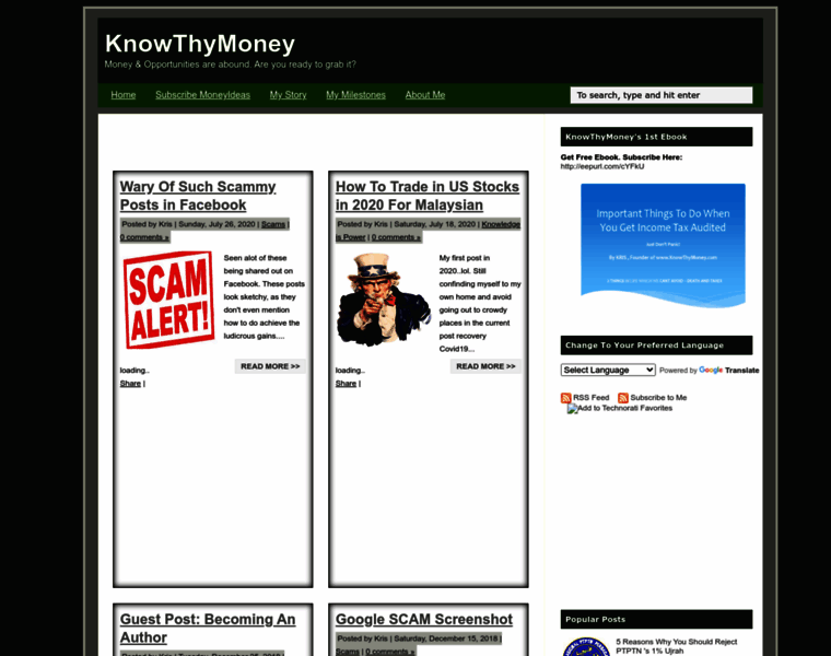 Knowthymoney.com thumbnail