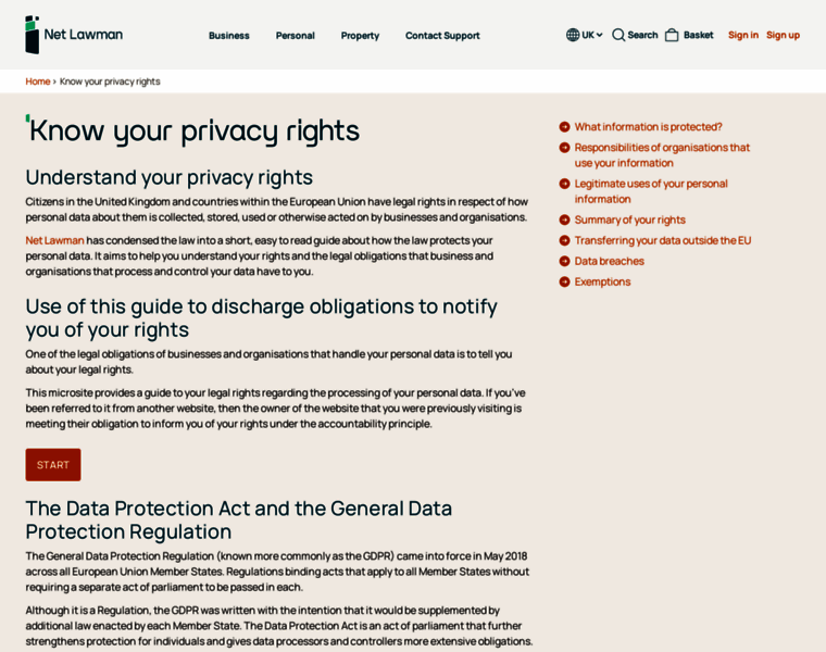 Knowyourprivacyrights.org thumbnail