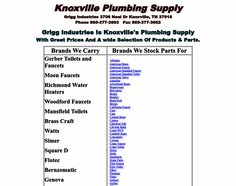 Knoxvilleplumbingsupply.com thumbnail